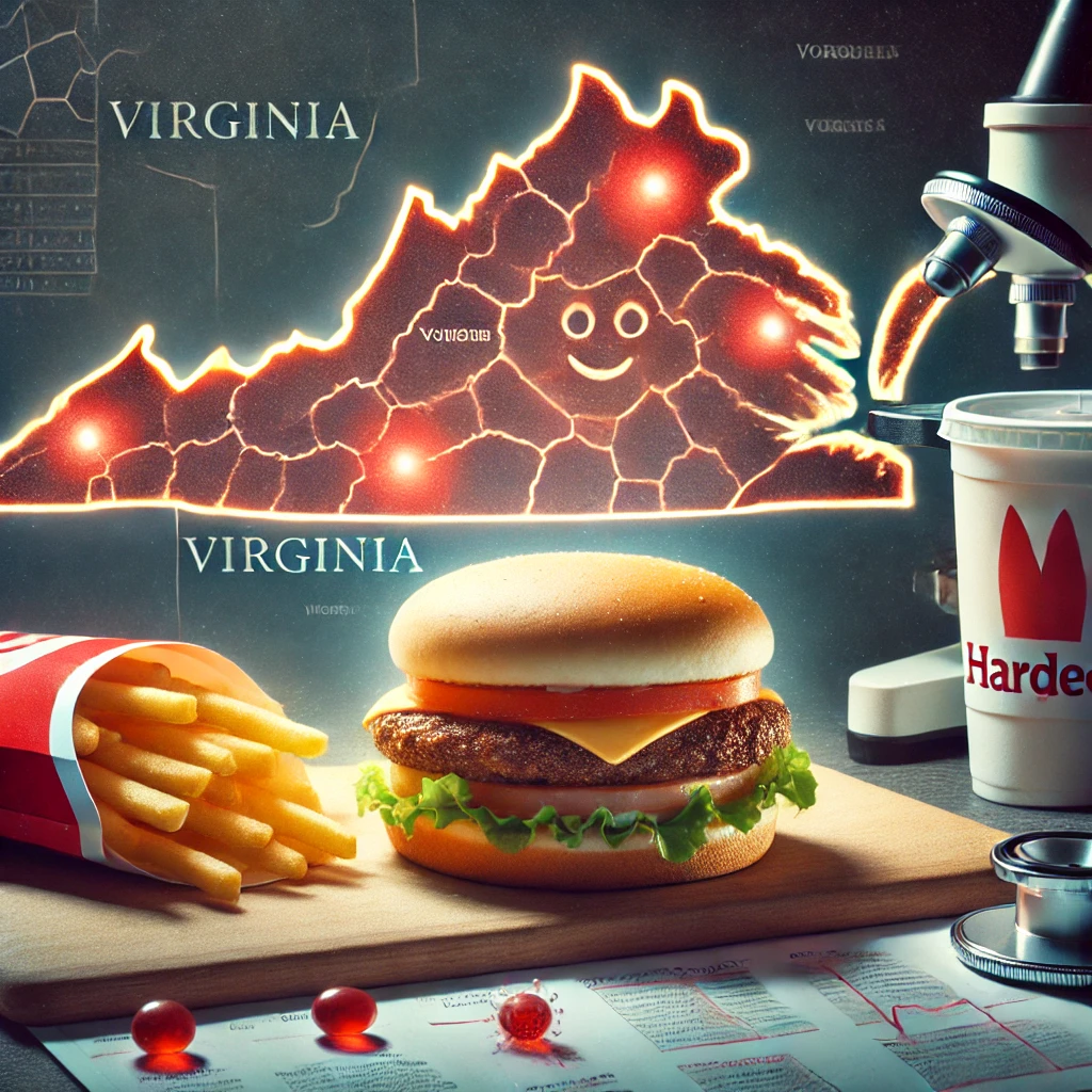 Can i sue for astrovirus from hardees in virginia